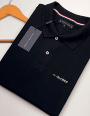 Polo Elastic T O M Preto #CP497
