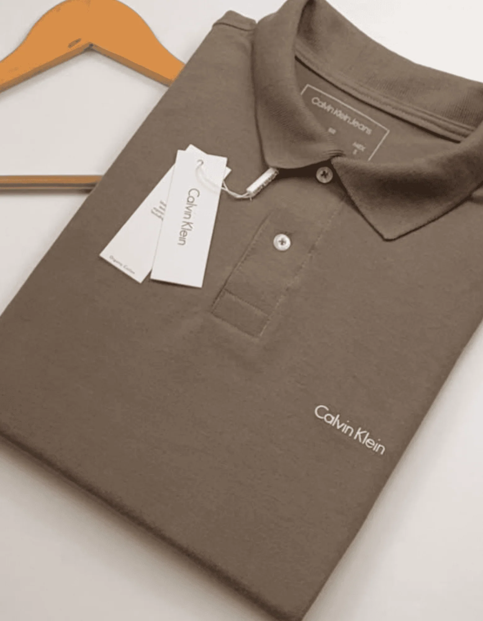 00093.webp Polo Elastic C K J Marrom #CP485 - Imagem 1