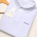 Polo Elastic C K J Branca #CP483