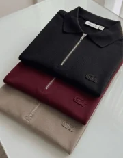 Kit 3 Polos Elastano L A C Masculina Cores Mais Vendida