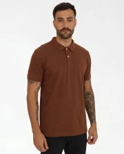 Kit 4 Polos Elastano Minimalistas Lisas Premium Masculina - Imagem 4