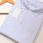 Polo Elastano LAC Zíper Branco #CP478