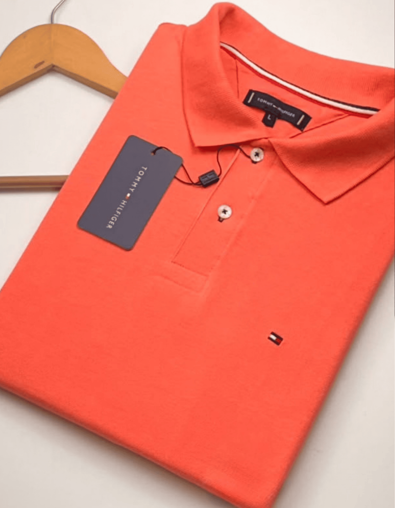 00194.webp Polo Elastano T O M Classic Salmão #CP470 - Imagem 1