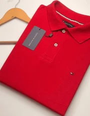 Polo Elastano T O M Classic Vermelho #CP469