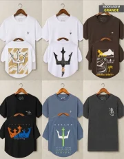 Kit 6 Camisetas Premium O S K Masculina #k104