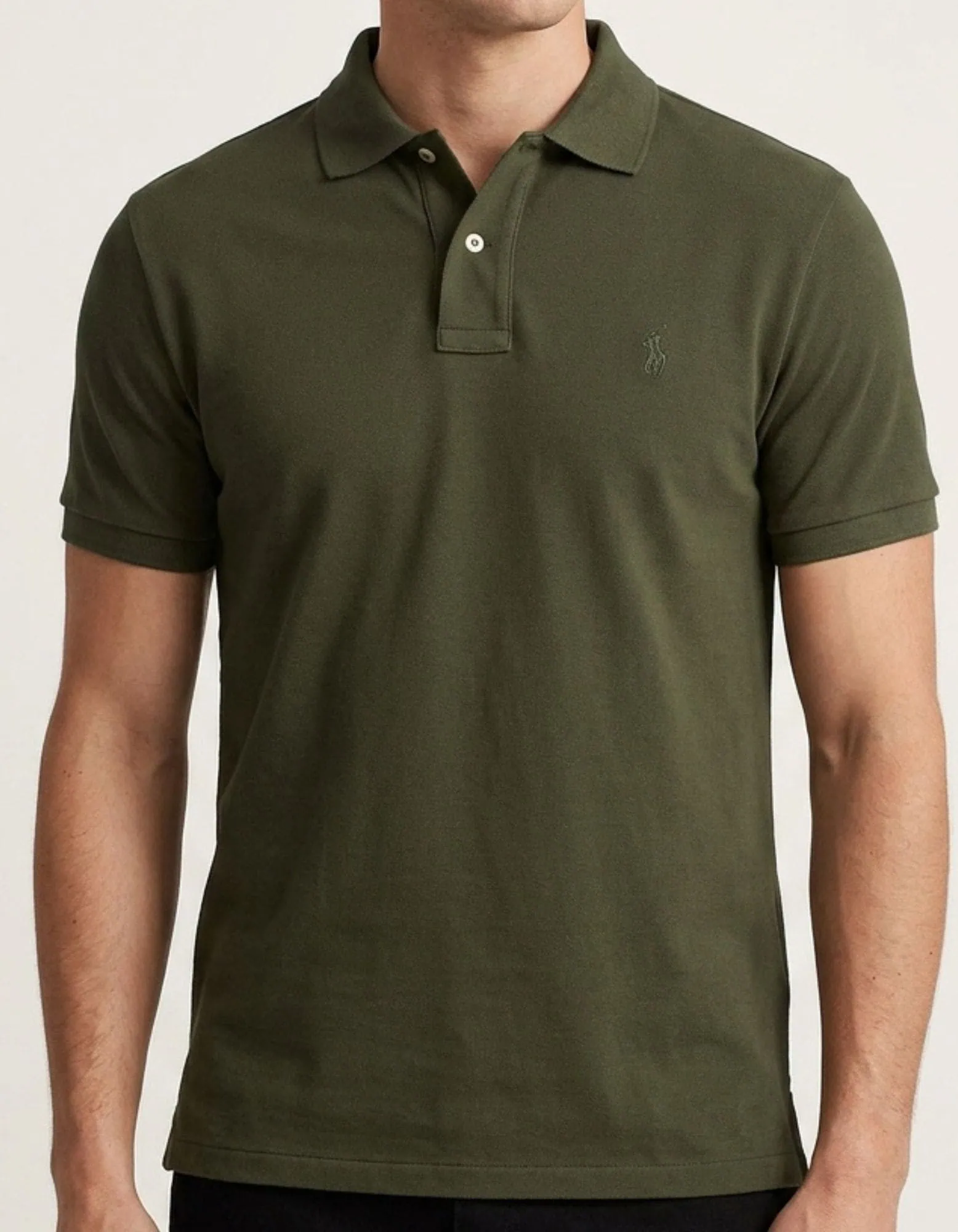 00262.webp Polo Elastano R A L Verde #CP468 - Imagem 1