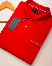 Polo Elastano T O M Vermelho #CP457