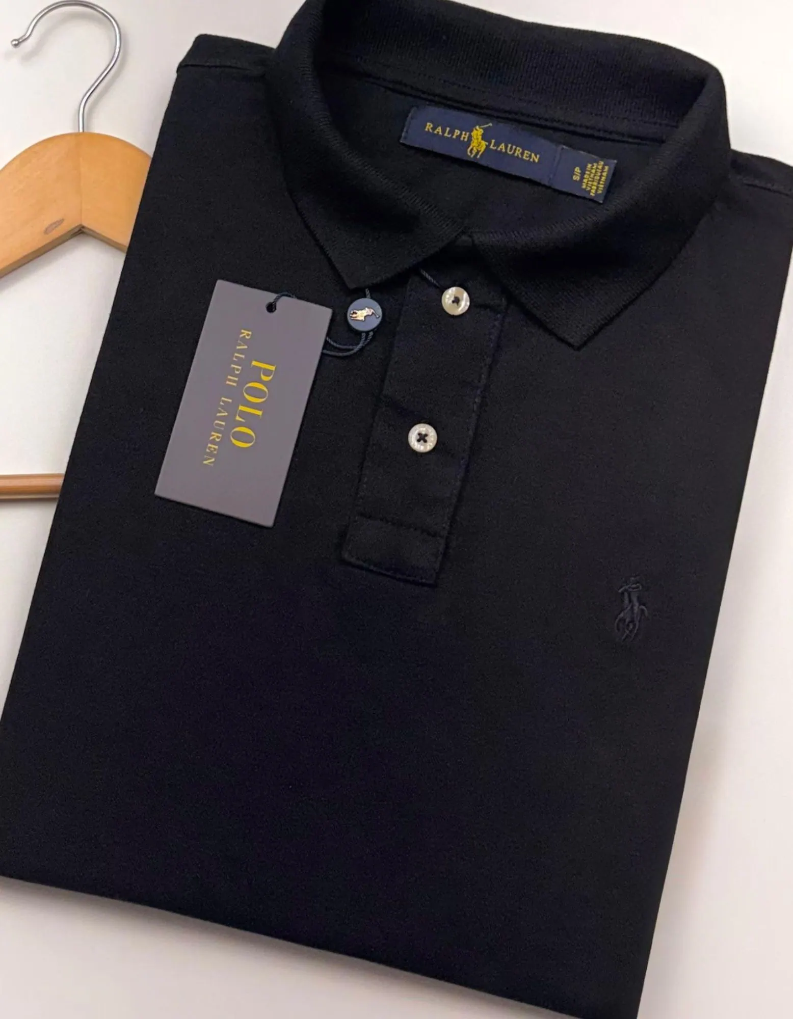 00314.webp Polo Elastano R A L Preto #CP455 - Imagem 1