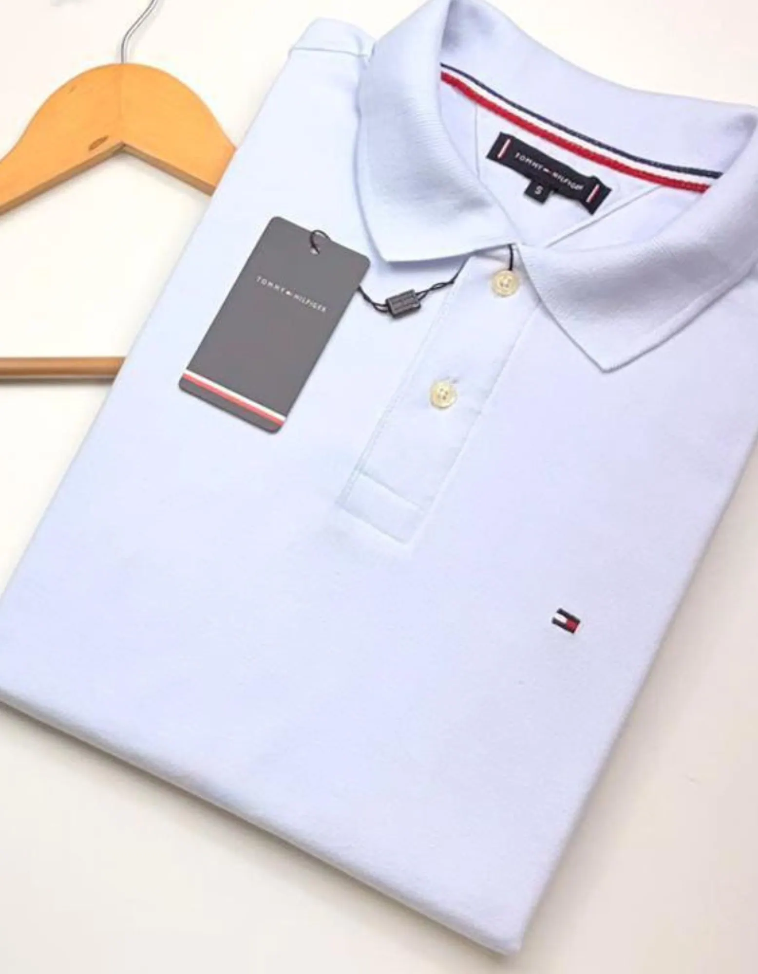 00330.webp Polo Elastano T O M Branca #CP445 - Imagem 1