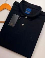 Polo Elastano A C S Preto #CP444