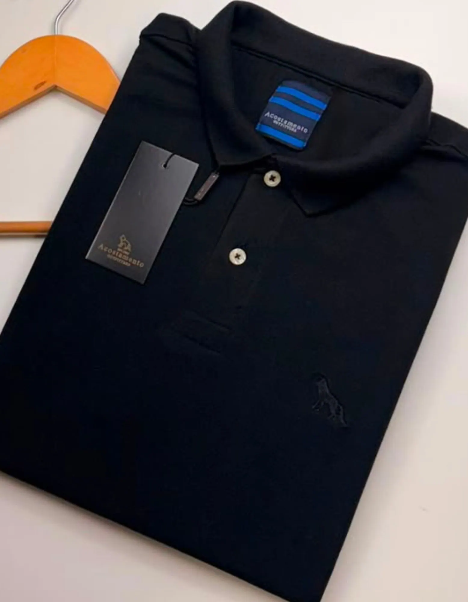 00331.webp Polo Elastano A C S Preto #CP444 - Imagem 1