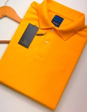 Polo Elastano A C S Amarela #CP439