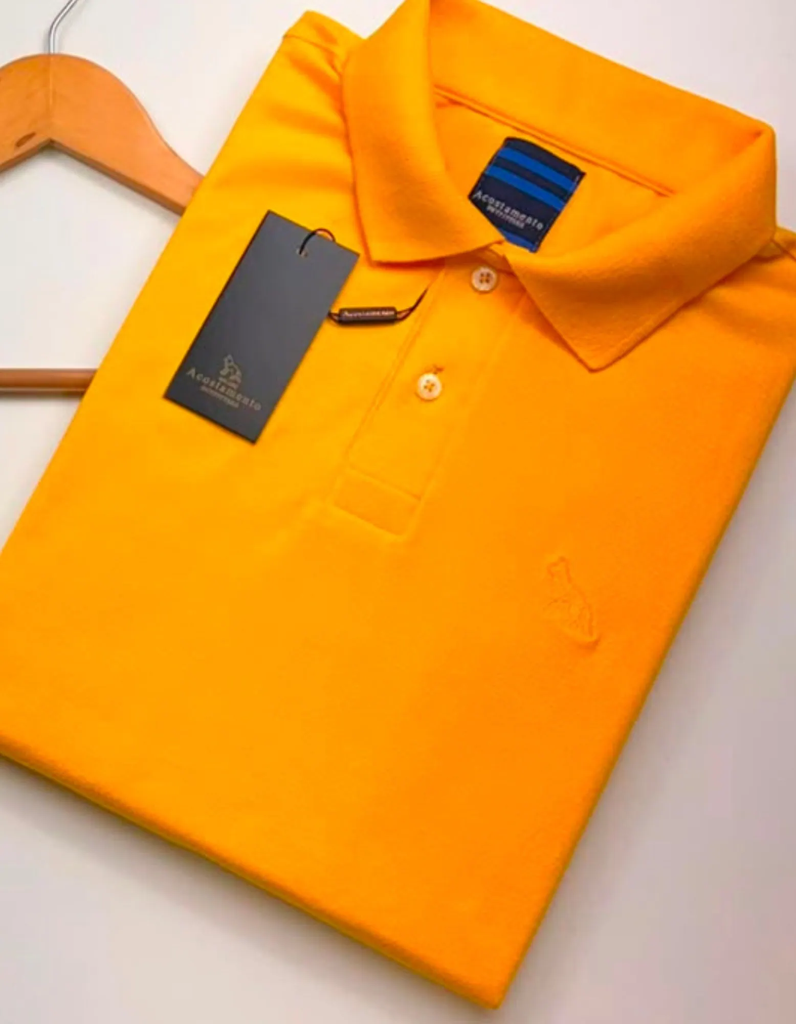 00336.webp Polo Elastano A C S Amarela #CP439 - Imagem 1