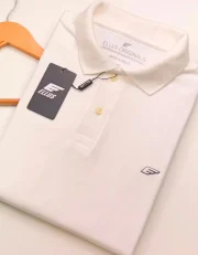 Polo Elastano E L L Branca #CP434